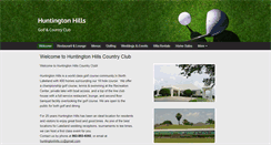 Desktop Screenshot of huntingtonhillscountryclub.com