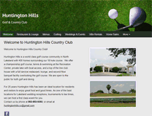 Tablet Screenshot of huntingtonhillscountryclub.com
